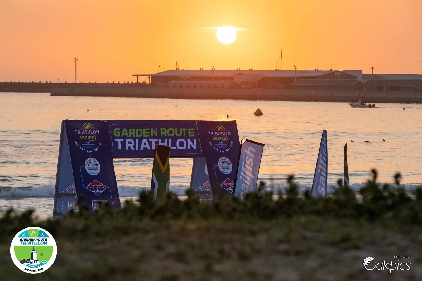 Finish arch at sunrise