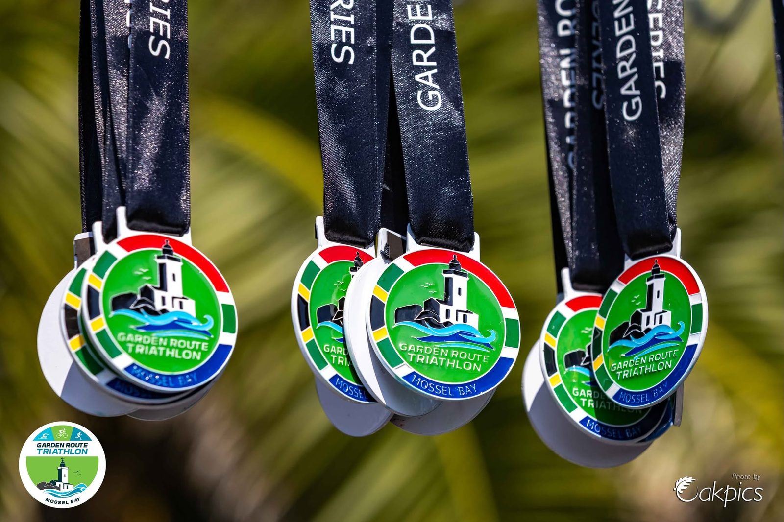 Garden Route Triathlon finisher medals